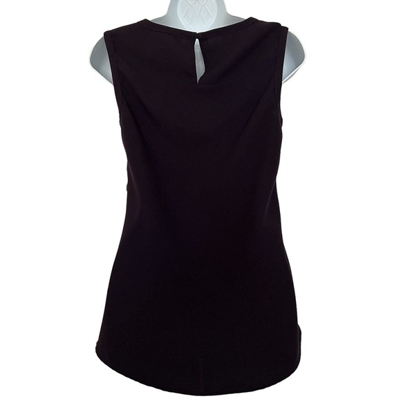 Laundry by Shelli Segal Purple Lace Overlay Sleeveless Keyhole Back Top - Size 2 - Picture 4 of 7